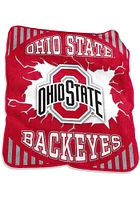 Ohio State Buckeyes Lightning Raschel Blanket