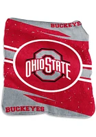 Ohio State Buckeyes Circle Raschel Blanket