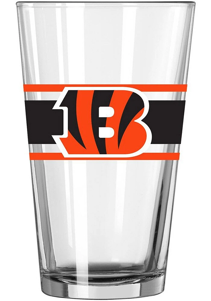 Cincinnati Bengals 16oz Stripe Pint Glass