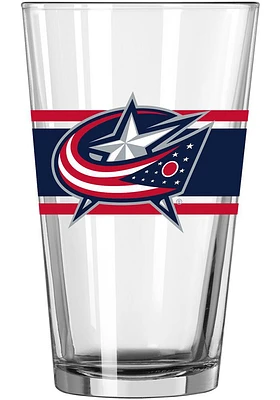 Columbus Blue Jackets 16oz Stripe Pint Glass