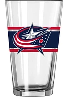 Columbus Blue Jackets 16oz Stripe Pint Glass