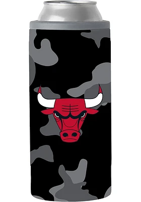 Logo Brands Chicago Bulls 12oz SS Camo Slim Stainless Steel Coolie