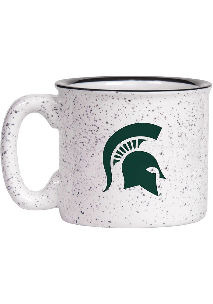 Michigan State Spartans Campfire Ceramic Mug - Green