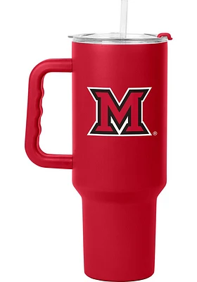 Miami RedHawks 40oz Full Color Stainless Steel Tumbler - Red