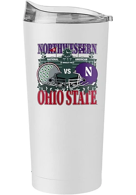 Ohio State Buckeyes 2024 Ohio St vs Northwestern Wrigleyfield 20oz Stainless Steel Tumbler - White