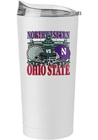 Ohio State Buckeyes 2024 Ohio St vs Northwestern Wrigleyfield 20oz Stainless Steel Tumbler - White