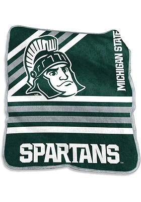 Michigan State Spartans Raschel Raschel Throw Blanket - Green