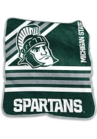 Michigan State Spartans Raschel Raschel Throw Blanket - Green