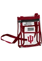 Logo Brands Indiana Hoosiers Red Crossbody Clear Bag