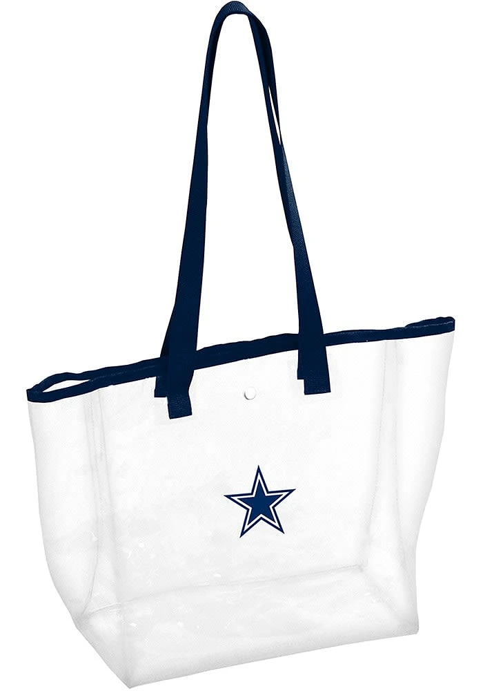 Logo Brands Dallas Cowboys Blue Tote Stadium Clear Bag
