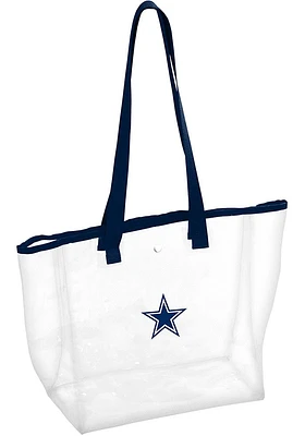 Logo Brands Dallas Cowboys Blue Tote Stadium Clear Bag
