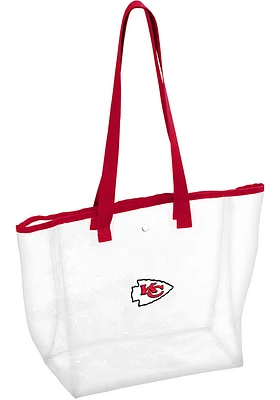 Logo Brands Kansas City Chiefs Red Tote Stadium Clear Bag