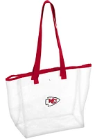Logo Brands Kansas City Chiefs Red Tote Stadium Clear Bag
