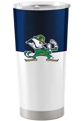 Logo Brands Notre Dame Fighting Irish 20oz Colorblock Stainless Steel Tumbler - Blue
