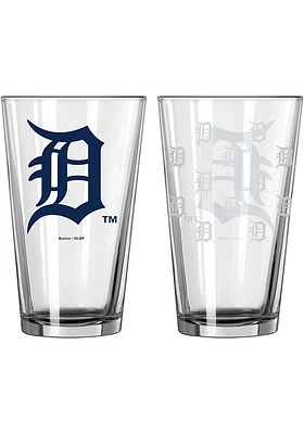 Detroit Tigers 16oz Satin Etch Pint Glass -