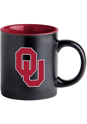 Oklahoma Sooners 14oz Black Matte Ceramic Mug -