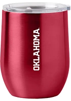 Oklahoma Sooners 16oz Gameday Stainless Curved Beverage Stainless Steel Stemless - Red