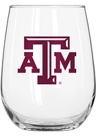 Texas A&M Aggies 16oz Gameday Stainless Curved Beverage Stemless Wine Glass - Red