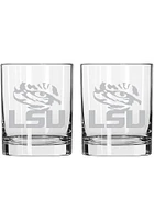 LSU Tigers 14oz Frost Rock Glass - Purple