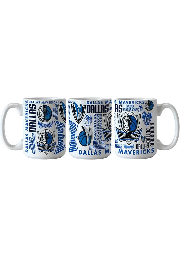 Dallas Mavericks 15oz Spirit Sublimated Ceramic Mug - Blue