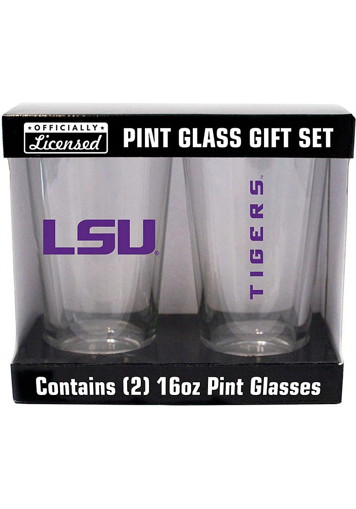 LSU Tigers 16oz Gameday Pint Glass - Purple