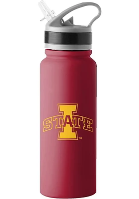 Iowa State Cyclones 25oz Logo Flip Top Stainless Steel Bottle - Red