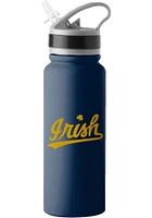 Notre Dame Fighting Irish 25oz Logo SS Single Wall Stainless Steel Bottle - Blue
