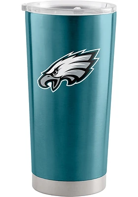 Logo Brands Philadelphia Eagles 20oz Gameday SS Tumbler Stainless Steel Tumbler - Midnight Green