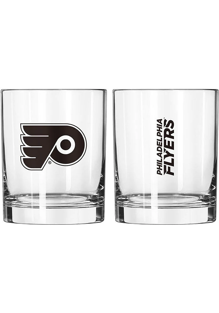 Philadelphia Flyers 14oz Gameday Rocks Glass Rock Glass - Black