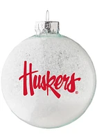 Nebraska Cornhuskers Large Snowball Ornament - Red