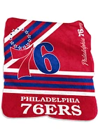 Philadelphia 76ers Raschel Logo Raschel Throw Blanket - Red