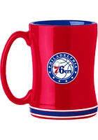 Philadelphia 76ers 14oz Relief Ceramic Mug - Red