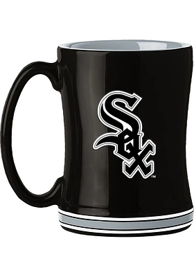 Chicago White Sox 14oz Relief Ceramic Mug - Black