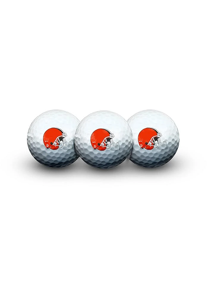 Cleveland Browns 3 Pack Style Golf Balls