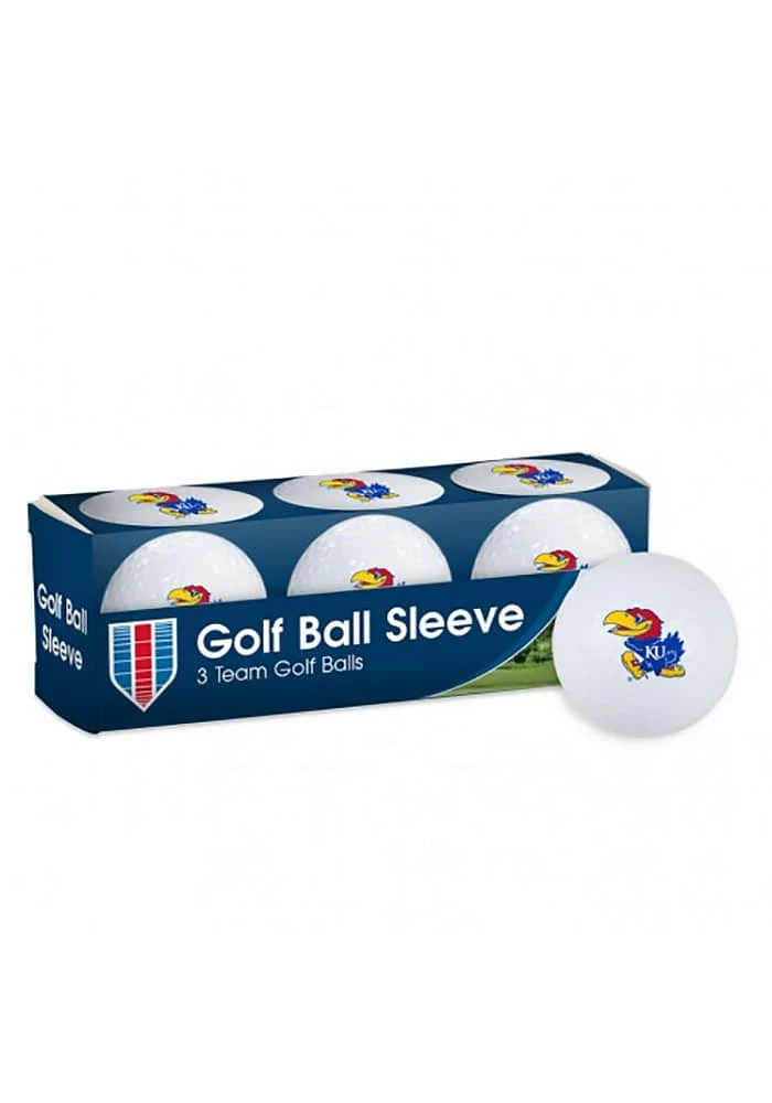 Kansas Jayhawks 3 Pack Golf Balls