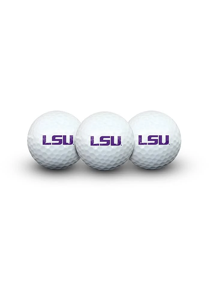 LSU Tigers 3 Pack Golf Balls