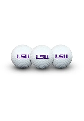 LSU Tigers 3 Pack Golf Balls