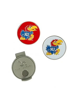 Kansas Jayhawks Cap Clip Golf Ball Marker