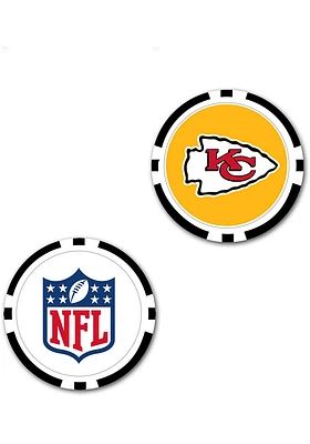 Kansas City Chiefs 2-Sided Poker Chip Golf Ball Marker