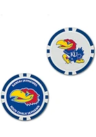 Kansas Jayhawks 2-Sided Poker Chip Golf Ball Marker