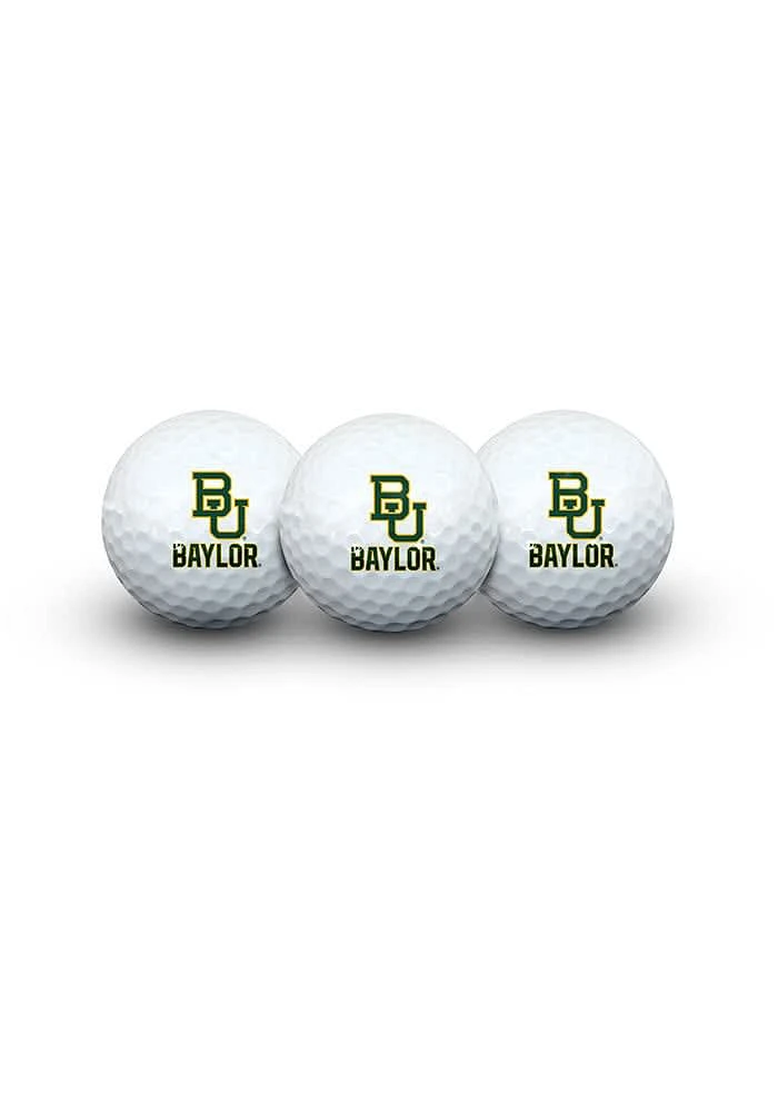 Baylor Bears 3 Pack Logo Golf Balls