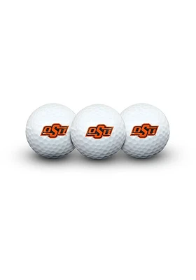 Oklahoma State Cowboys 3 Pack Logo Golf Balls
