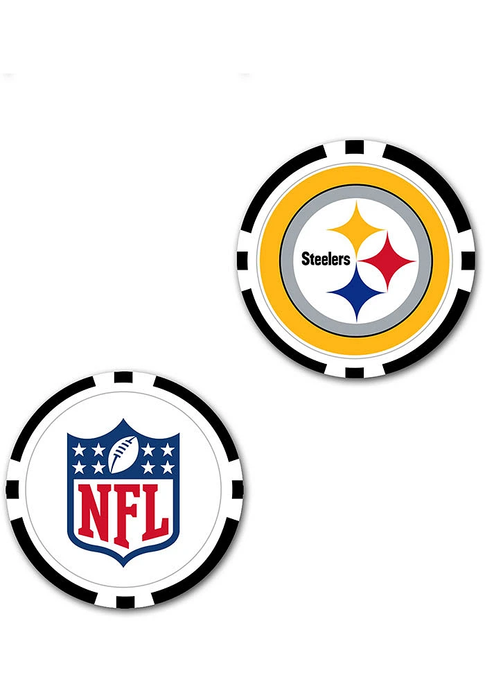 Pittsburgh Steelers 2-Sided Poker Chip Golf Ball Marker