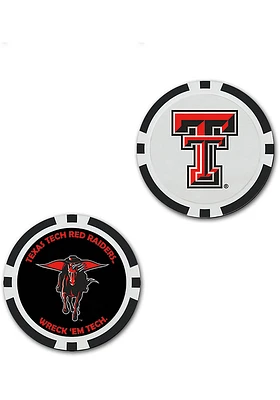 Texas Tech Red Raiders 2-Sided Poker Chip Golf Ball Marker