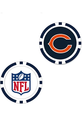 Chicago Bears 2-Sided Poker Chip Golf Ball Marker