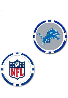 Detroit Lions 2-Sided Poker Chip Golf Ball Marker