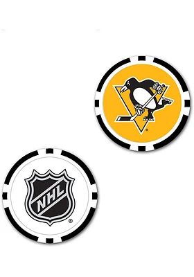 Pittsburgh Penguins 2-Sided Poker Chip Golf Ball Marker