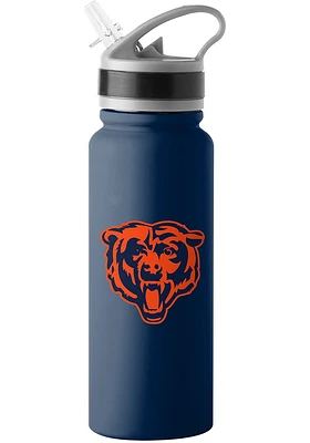 Chicago Bears 25oz Flip Top Design Stainless Steel Bottle - Navy Blue