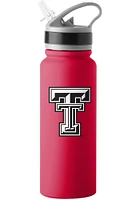 Texas Tech Red Raiders 25oz Flip Top Stainless Steel Bottle - Black