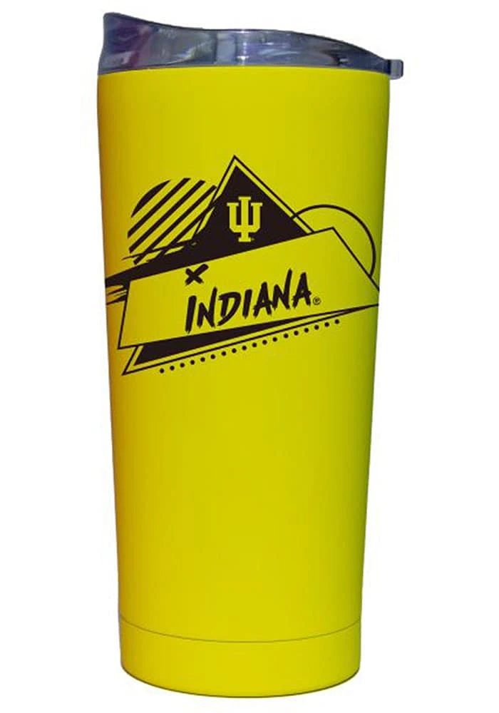 Logo Brands Indiana Hoosiers 20oz Cru Soft Touch Stainless Steel Tumbler - White